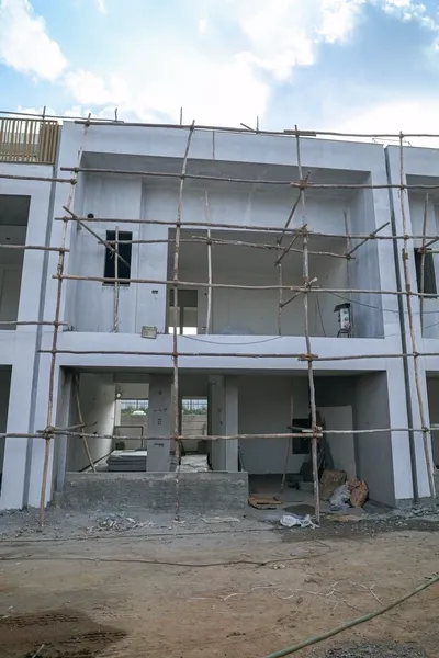 Sarjapura: villas under construction