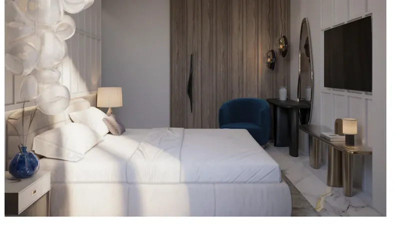 Villa bedroom interior by JK Lab Architects